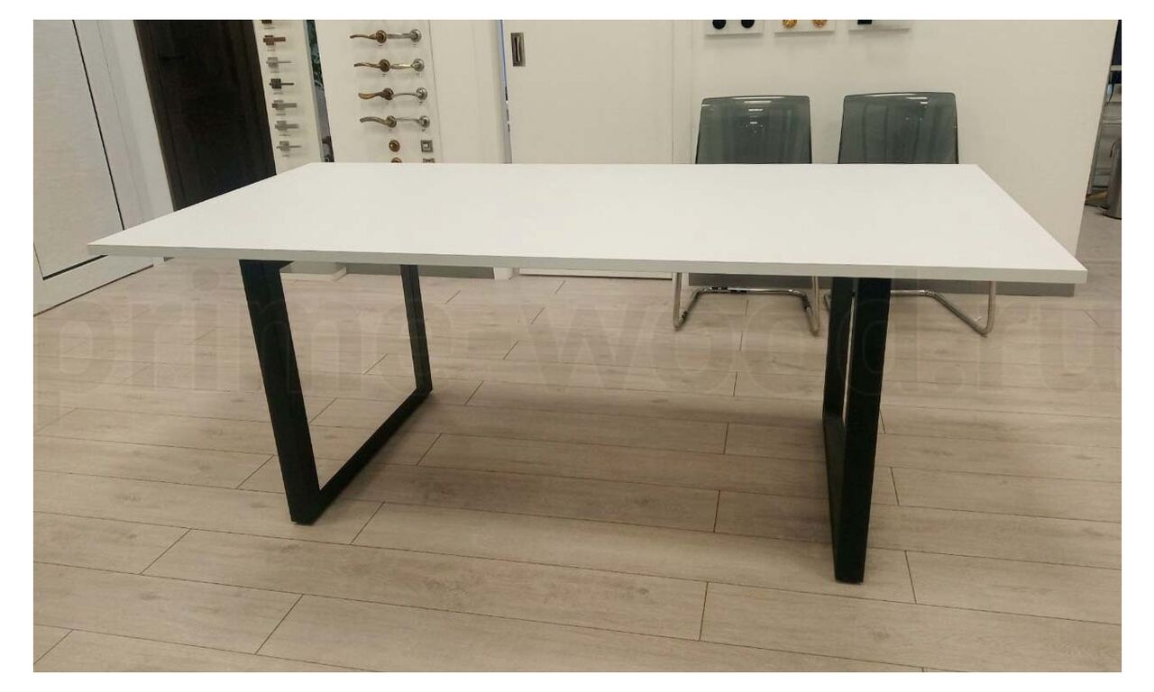 Стол переговорный ONIX 158x98x75 арт. O.MO-PRG-1.4 цвет: Белый Бриллиант - фото со сборки