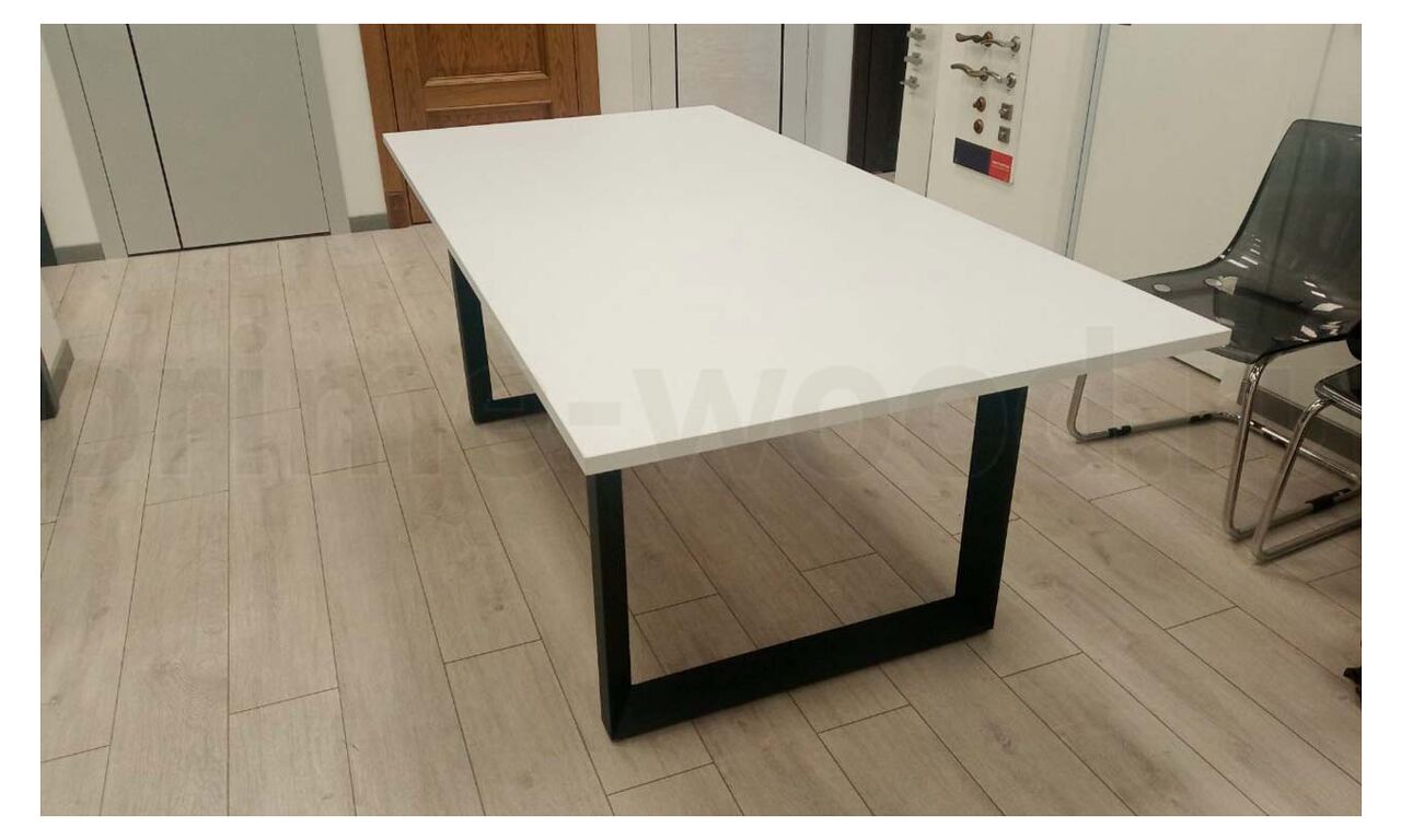Стол переговорный ONIX 158x98x75 арт. O.MO-PRG-1.4 цвет: Белый Бриллиант - фото со сборки