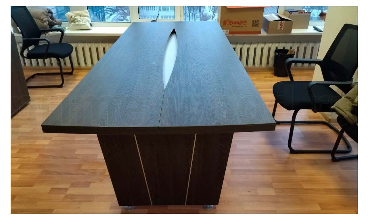 Стол переговорный Vasanta 240x96x76 цвет: Дуб Кентербери - фото со сборки