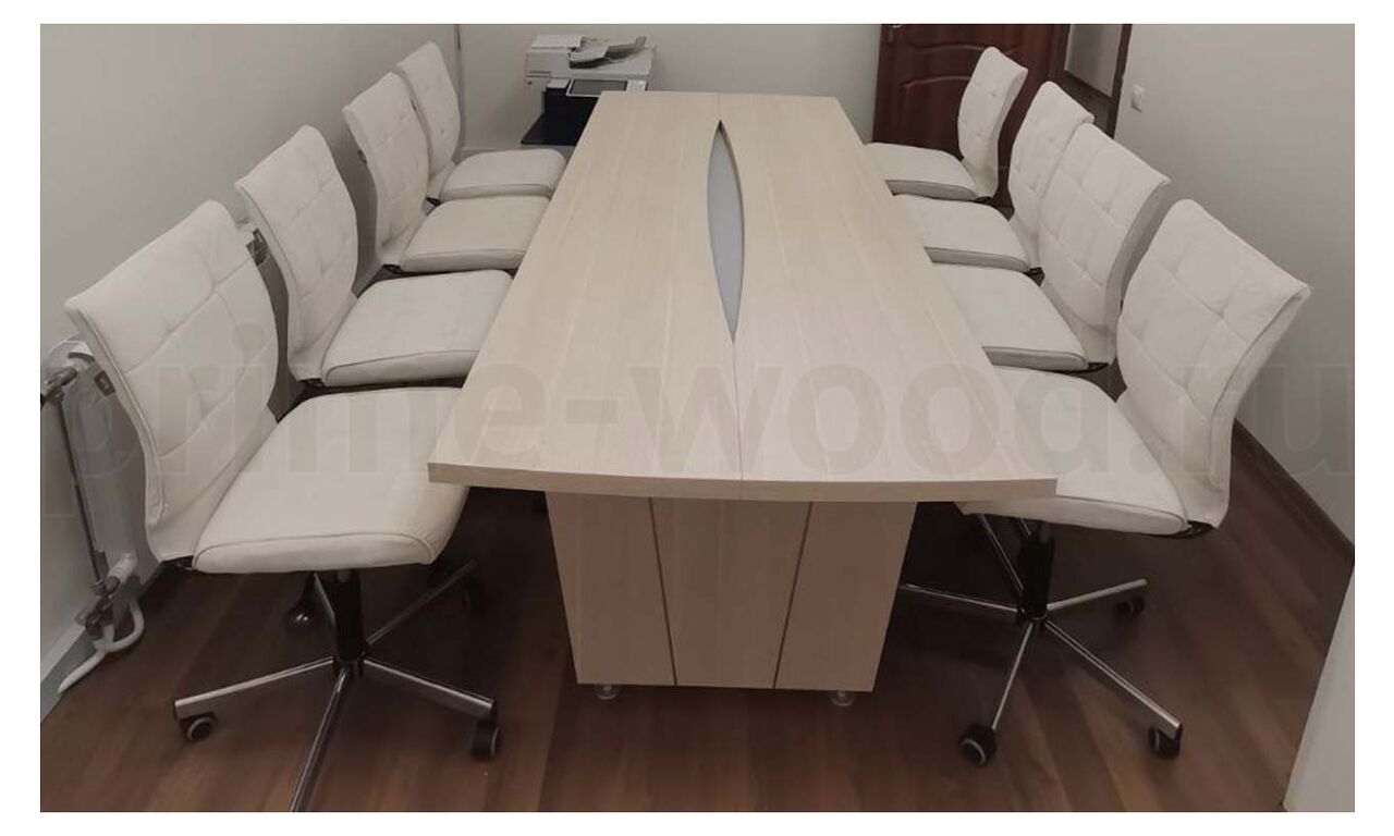Стол переговорный Vasanta 240x96x76 цвет: Дуб Кобург - фото со сборки