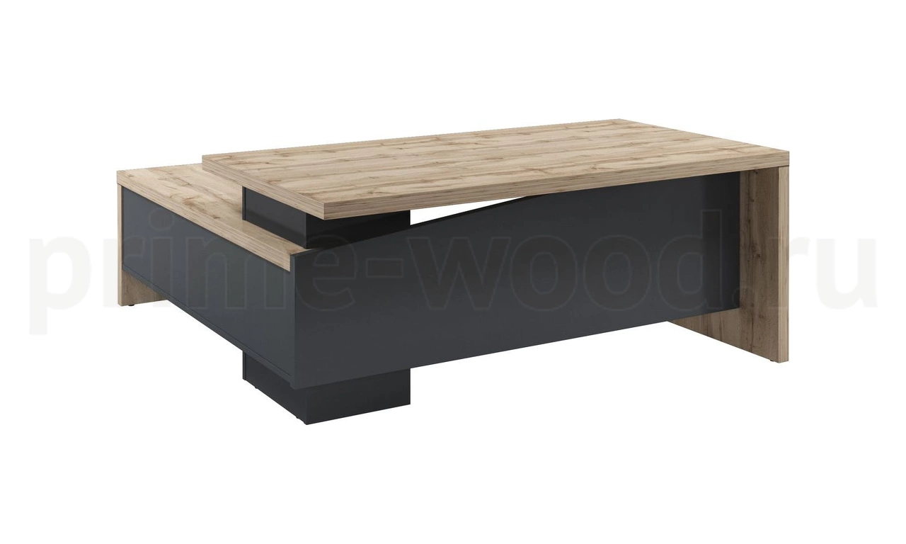 Стол руководителя с опорной тумбой Торстон 180x200x75 арт. T-18ПР.0000 - фото 3