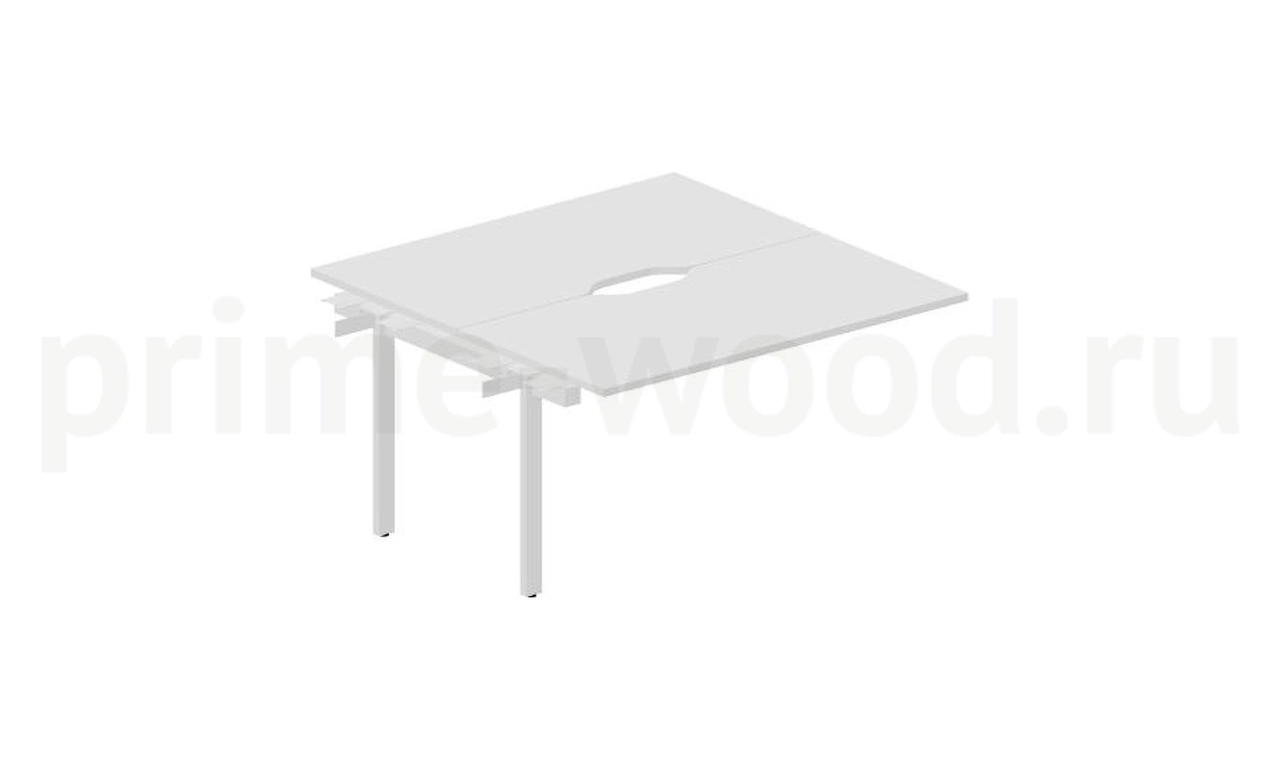 Cтол bench приставной (с эргономичными вырезами) 160x140x75 см - фото 0