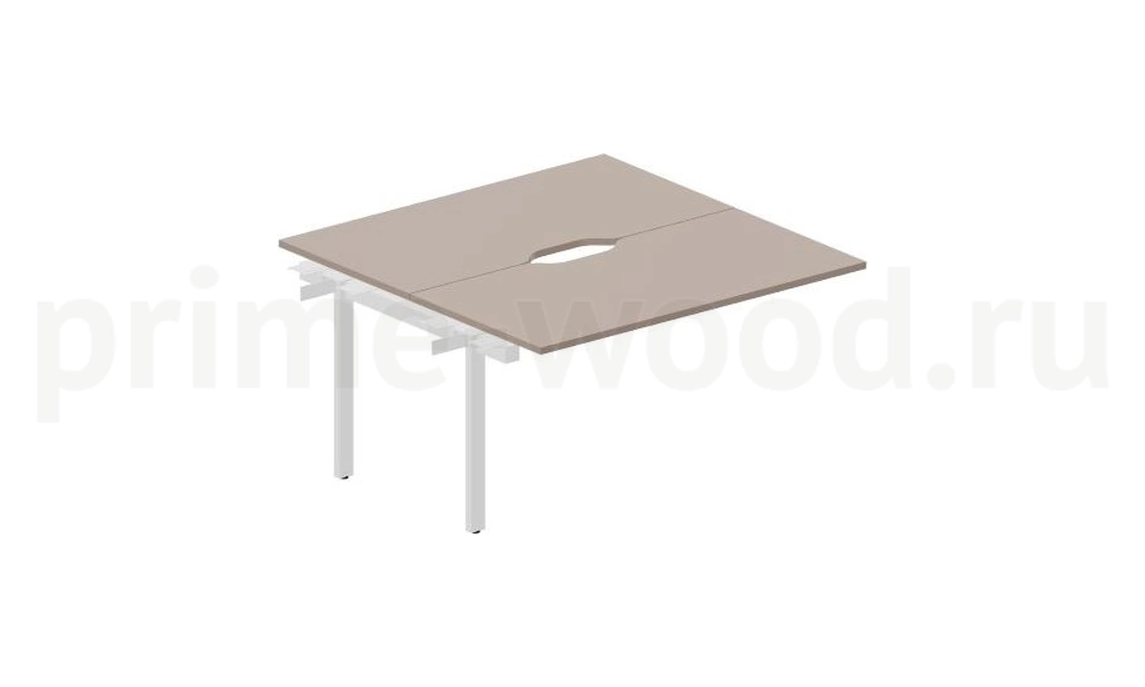 Cтол bench приставной (с эргономичными вырезами) 160x140x75 см - фото 1
