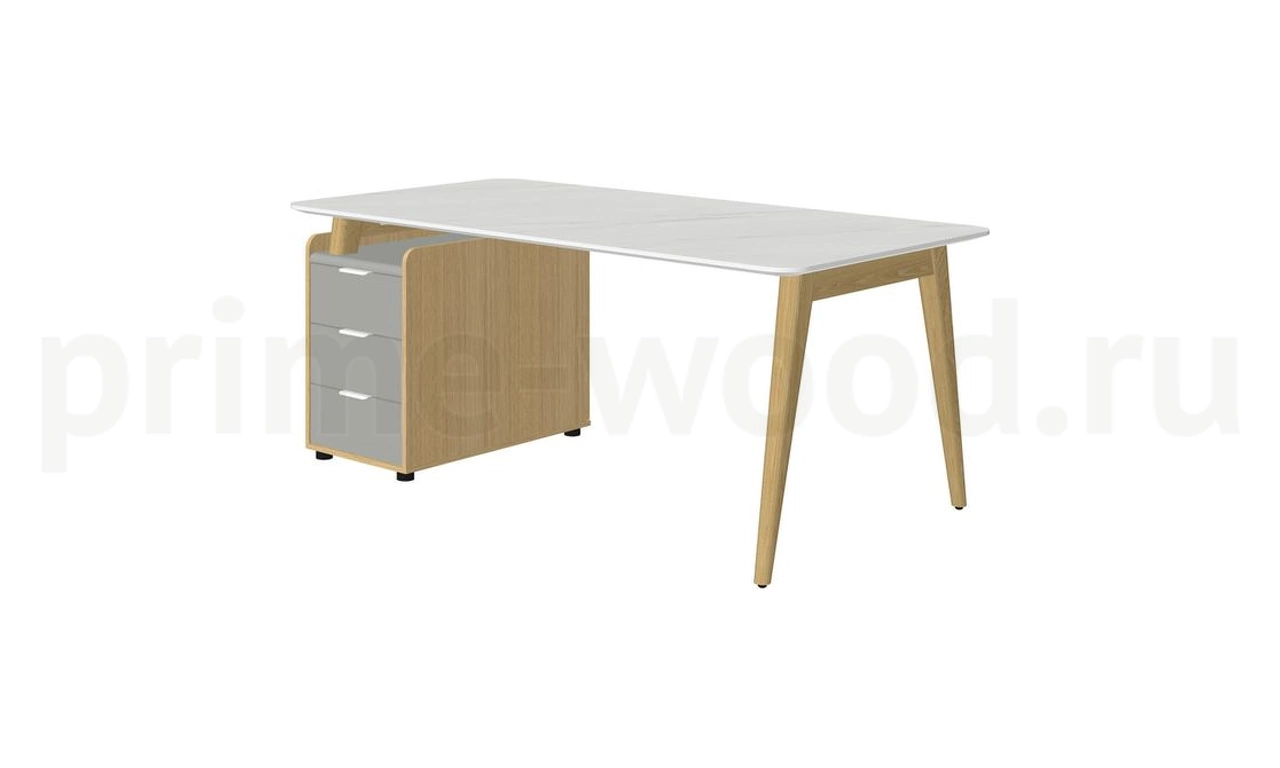 Стол рабочий прямой левый (для опорной тумбы) Remo 180x95x75 - фото 1
