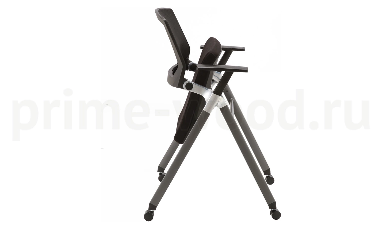 Кресло для посетителя CLIP CLIP/PISSARRO-P dark grey/black, black Arms - фото 2
