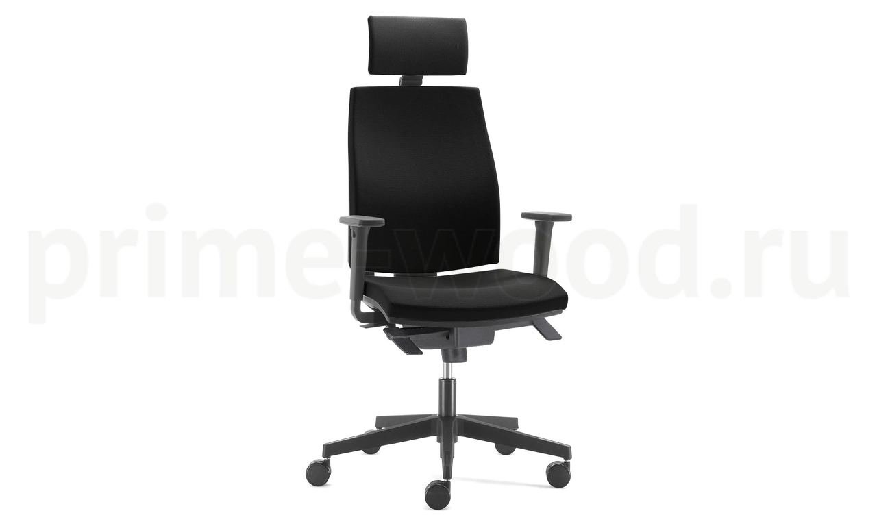 Кресло руководителя JOB арт. JOB 215 2D black MH YI headrest - фото 0