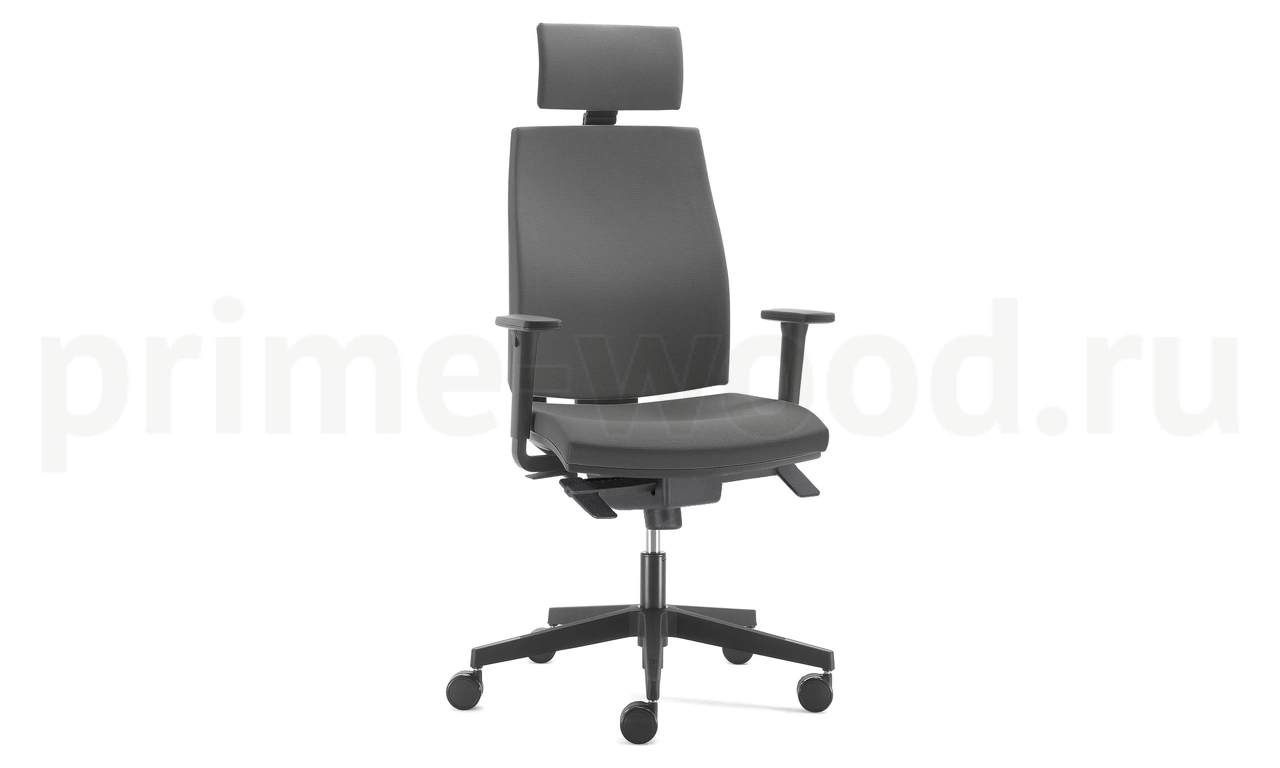 Кресло руководителя JOB арт. JOB 215 2D black MH YI headrest - фото 1