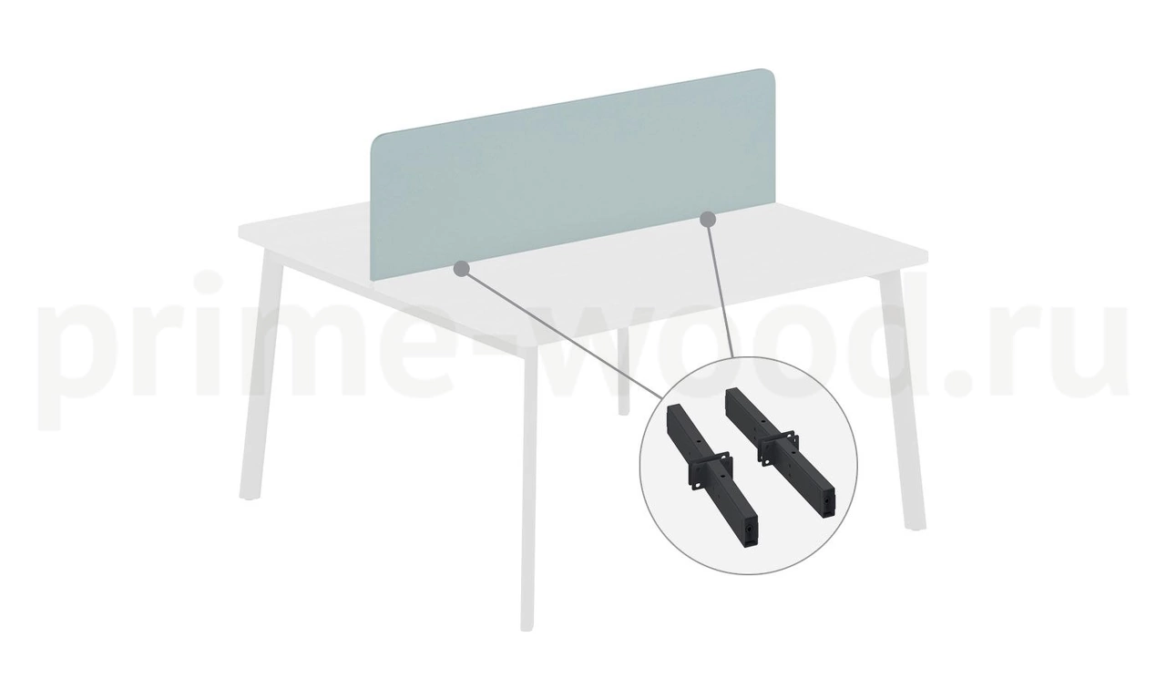 Экран бенча ДСП 138 см (+ кронштейны) FLEX 138x2x44 - фото 1