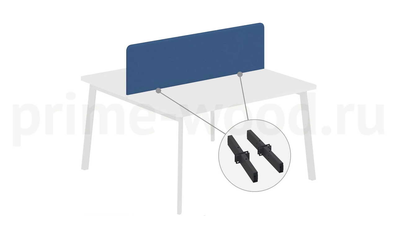 Экран бенча ткань 138 см (+ кронштейны) FLEX 138x3x44 - фото 1