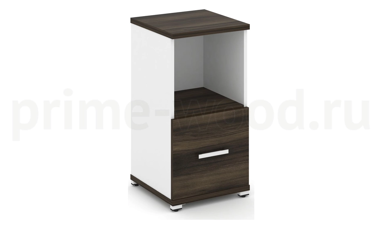 Шкаф одна узкая секция, 2 ниши CN.STU-211 B/W - фото 5