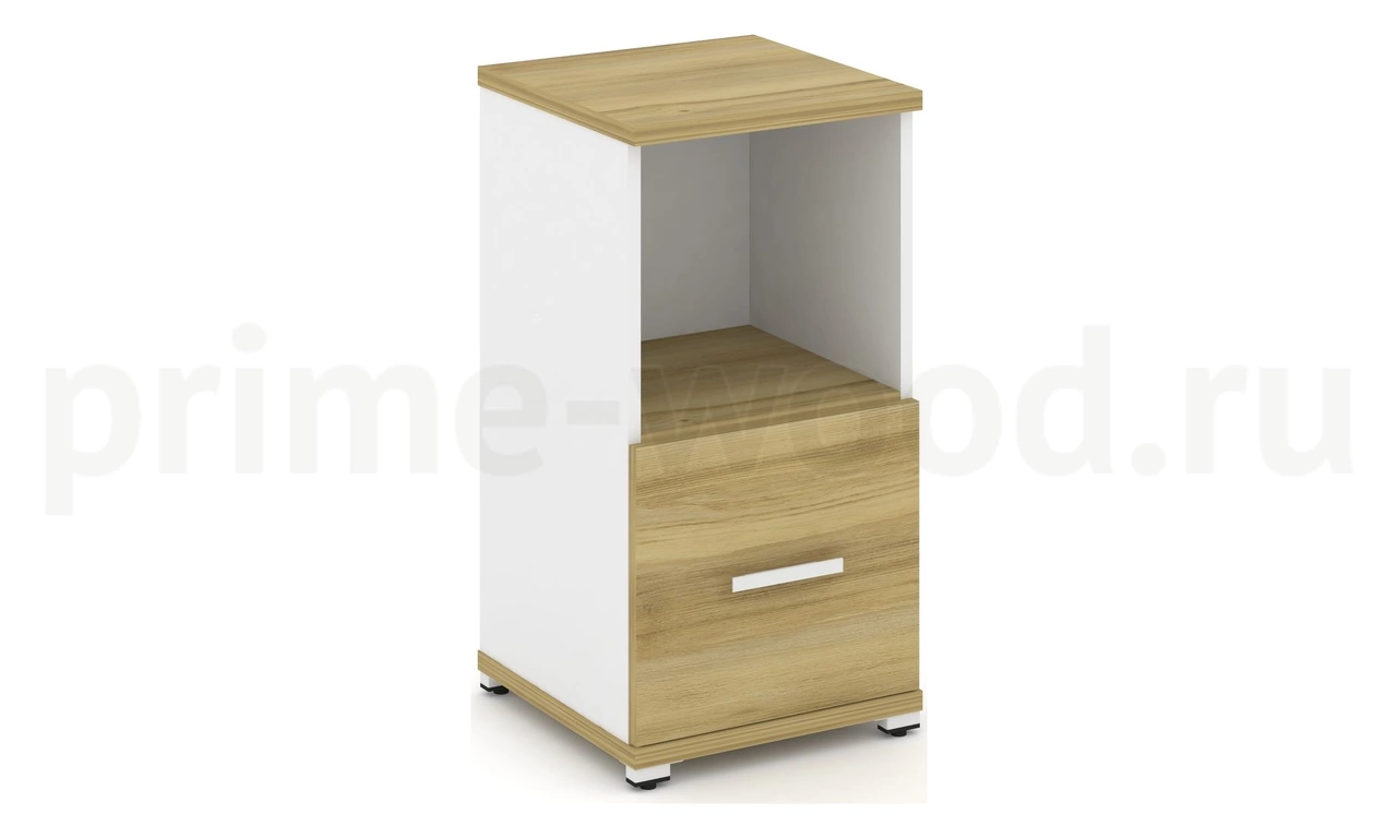 Шкаф одна узкая секция, 2 ниши CN.STU-211 B/W - фото 2