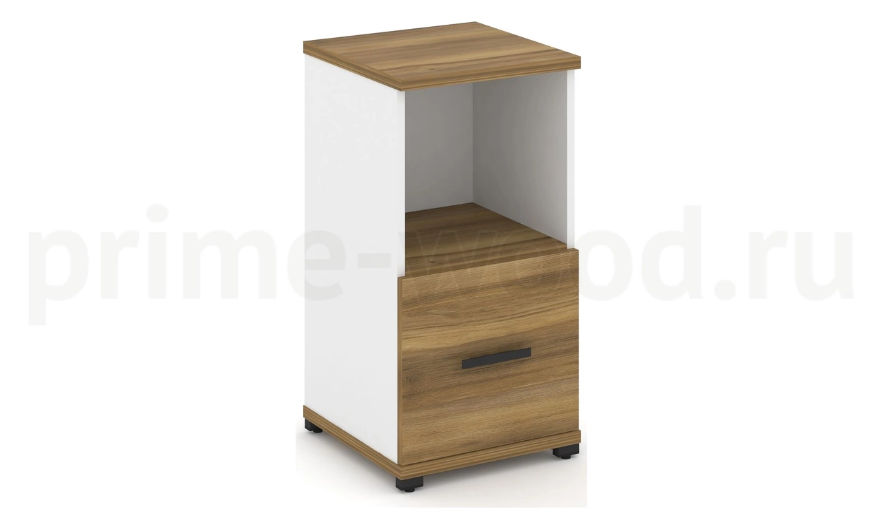 Шкаф одна узкая секция, 2 ниши CN.STU-211 B/W - фото 3