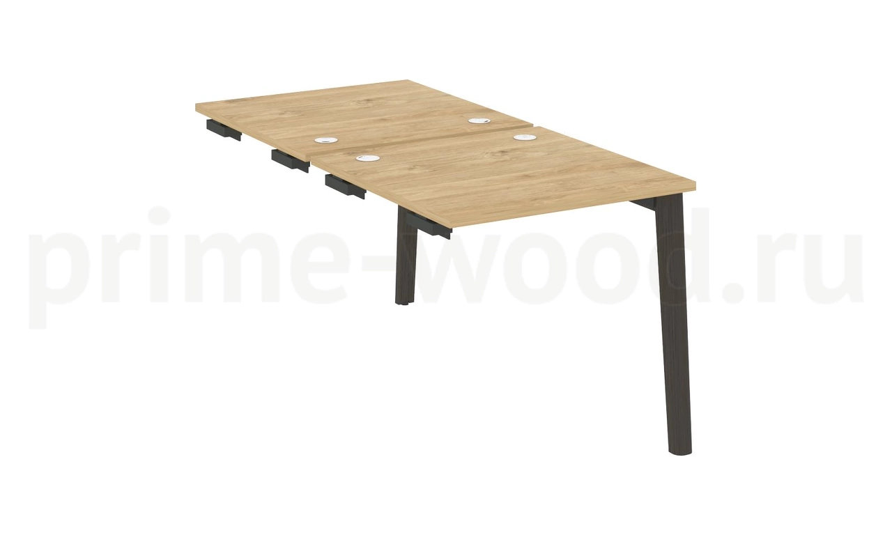 Стол-приставка двойной к опорным элементам, опоры - массив дерева ONIX WOOD 78x164x75 - фото 8