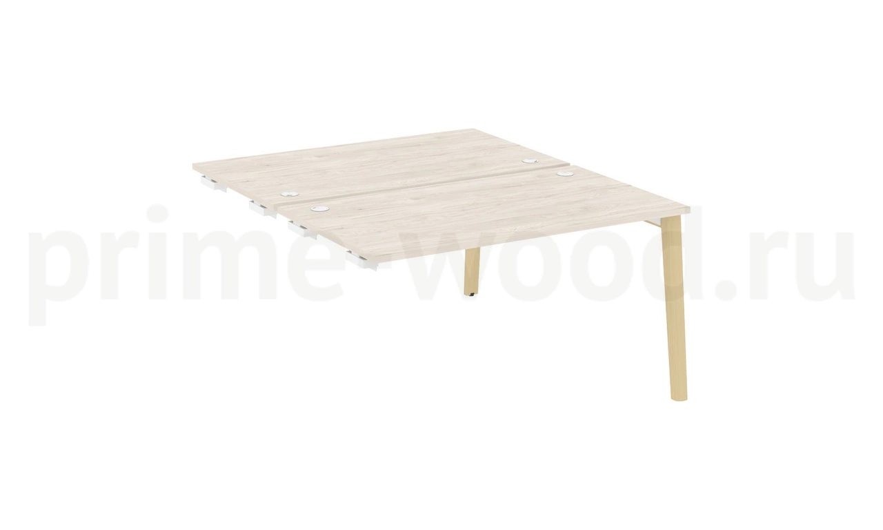 Стол-приставка двойной к опорным элементам, опоры - массив дерева ONIX WOOD 138x164x75 - фото 5
