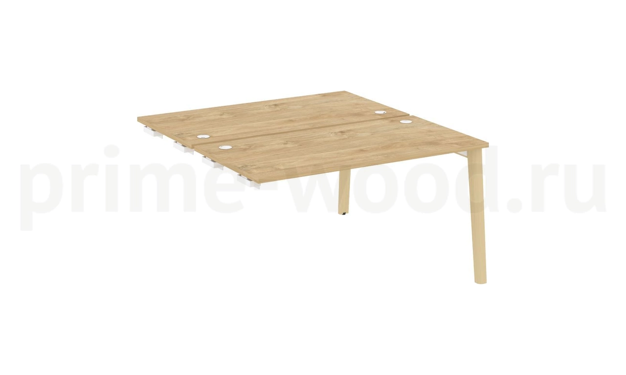 Стол-приставка двойной к опорным элементам, опоры - массив дерева ONIX WOOD 138x148x75 - фото 9