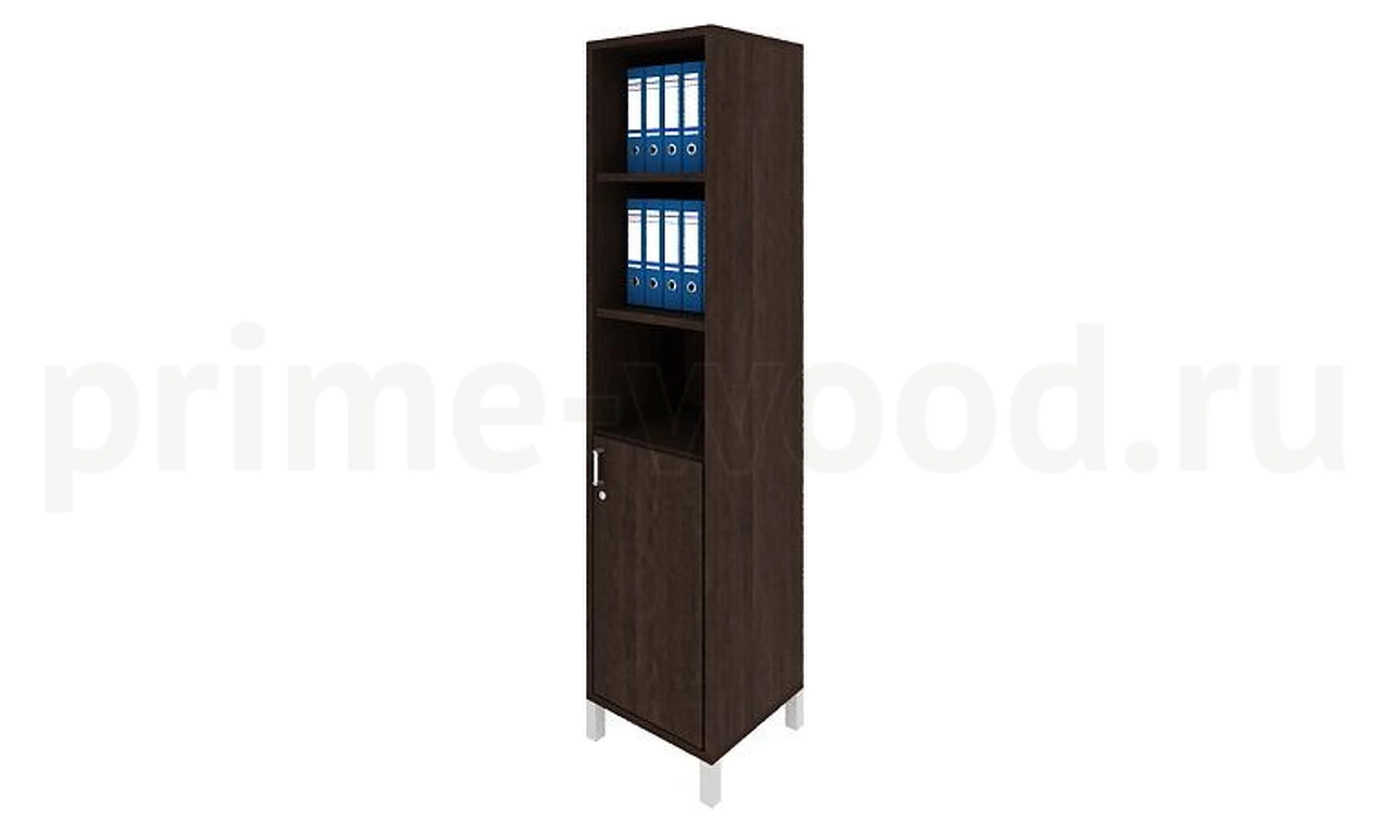 Шкаф для документов правый, дверь ДСП без замка + ниши БОРН 48x45x208 - фото 0